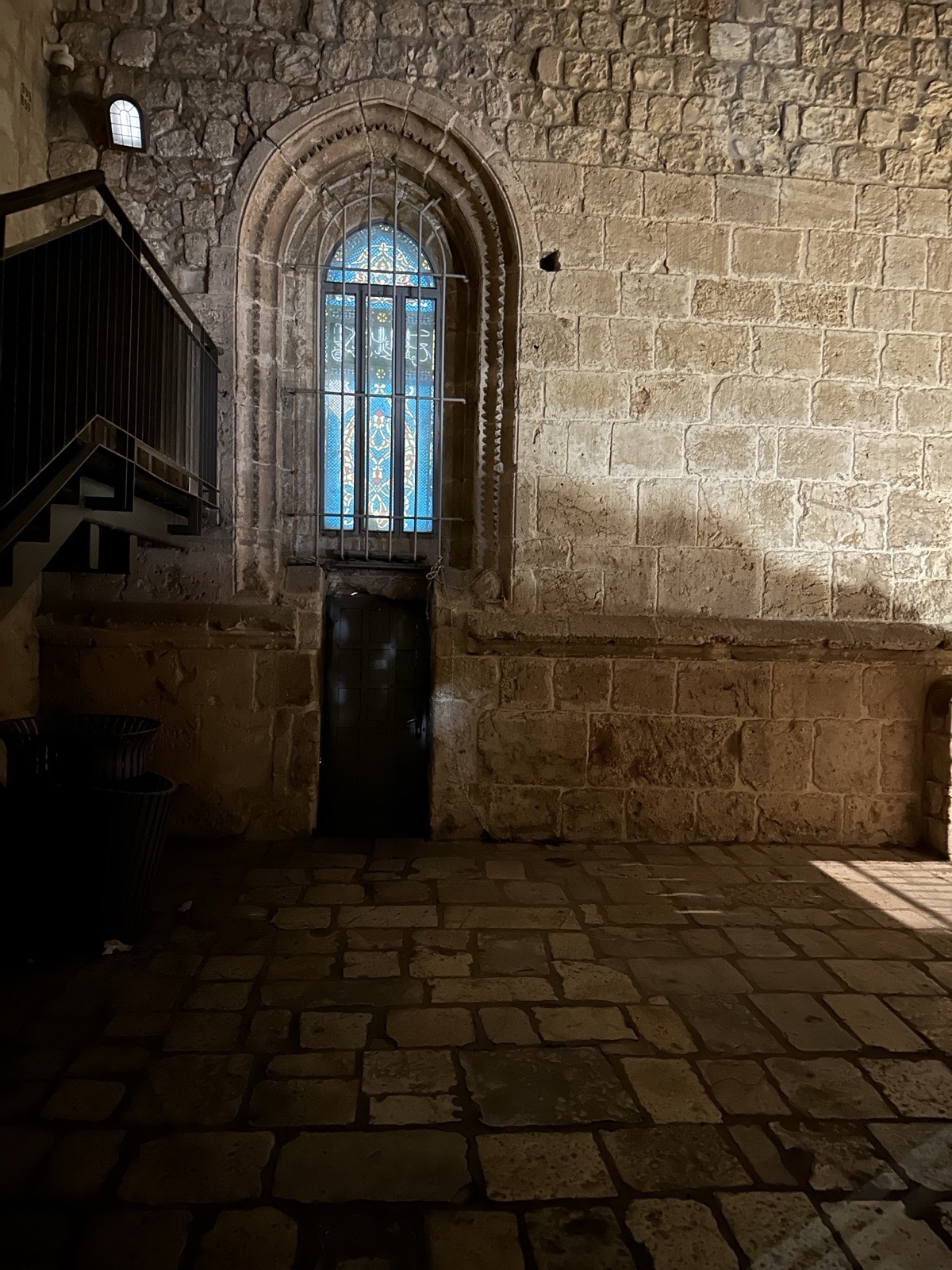 The Cenacle (the Upper Room), the room of the Last Supper, on Mount Zion in Jerusalem, photographed by Lee Hnetinka