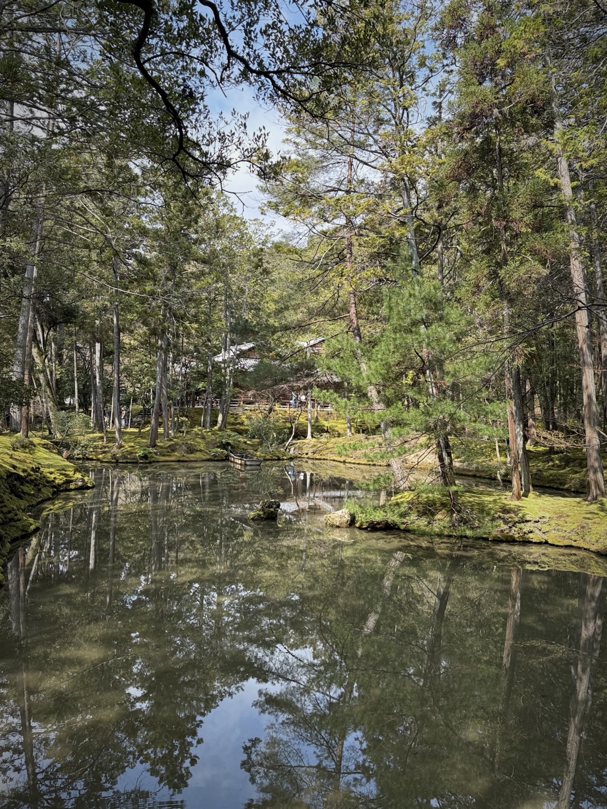 The pond garden at Saihō-ji (Kokedera) in Kyoto, Japan, photographed by Lee Hnetinka